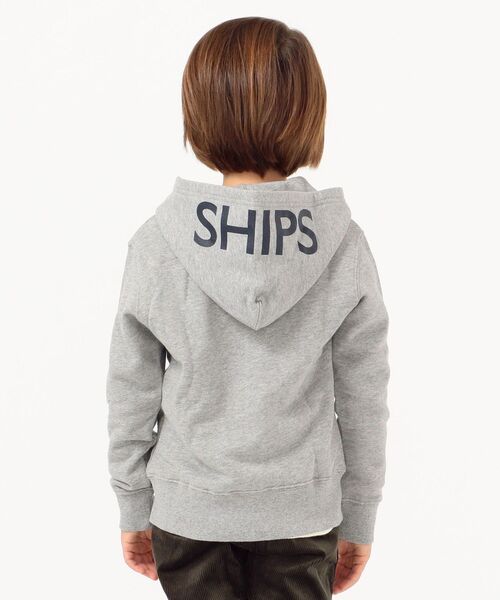 SHIPS（シップス）の「SHIPS KIDS:ロゴ フード ジップ パーカー