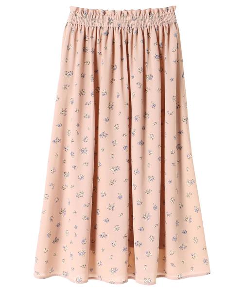 earth music&ecology（アースミュージックアンドエコロジー）の「ウエストタッセル花柄ギャザースカート ●（スカート・レディース・ブラック/ライトイエロー/ライトピンク・FREE）」の21枚目の写真