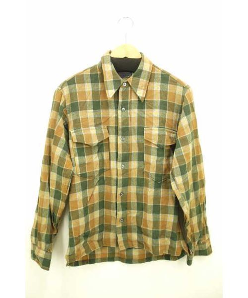 ブランド古着 70年代前半 80年代 Pure Virgin Wool Made In Usa ネルシャツ シャツ ブラウス Pendleton ペンドルトン のファッション通販 Zozoused