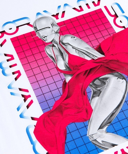 Sync.（スィンク）の「Sync.【HAJIME SORAYAMA】TEE "SEXY ROBOT 03"（Tシャツ/カットソー・メンズ・ブラック/ネイビー/ブラック×イエロー/ホワイト・LARGE/MEDIUM/X-LARGE/XX-LARGE/SMALL）」の7枚目の写真