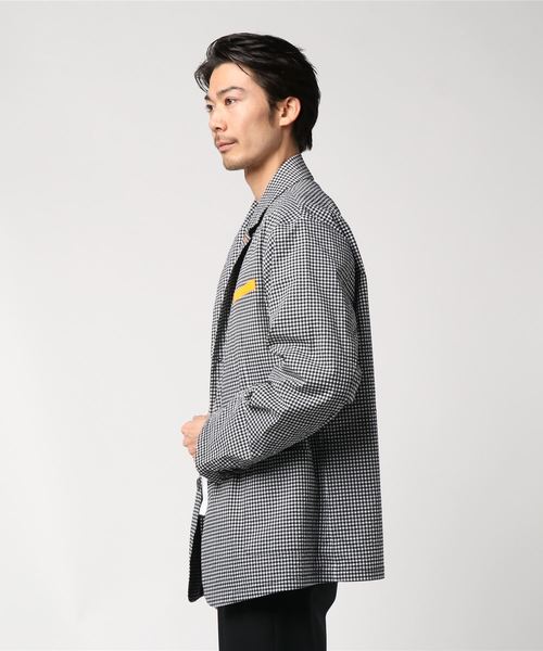 美品 24SS カシヤマ シアサッカー テーラードジャケット ストライプ XL 美品 24SS カシヤマ シアサッカー テーラードジャケット