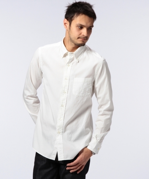 UNITED ARROWS(ユナイテッドアローズ)の「UAS オックスボタンダウン シャツ ◆(シャツ/ブラウス・メンズ・ホワイト/コバルトブルー・SMALL/X-LARGE/MEDIUM/LARGE/X-SMALL)」の2枚目の写真