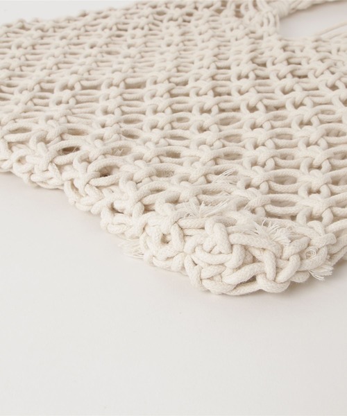 ABITOKYO（アビトーキョー）の「メッシュトートカゴバッグ（かごバッグ・レディース・ベージュ/アイボリー・FREE）」の10枚目の写真