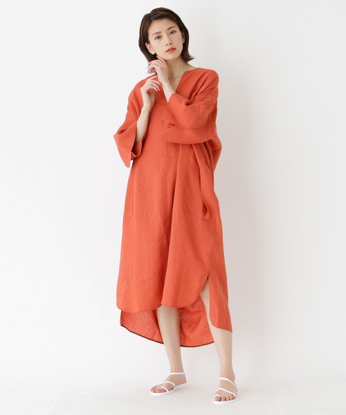 Ticca ティッカ の Ticca ティッカ キーネック半袖ワンピース ワンピース Wear