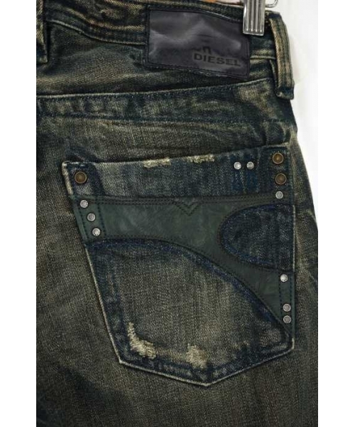 DIESEL ディーゼル ダメージ デニム 黒 TIMMEN W33 L32 ブラック