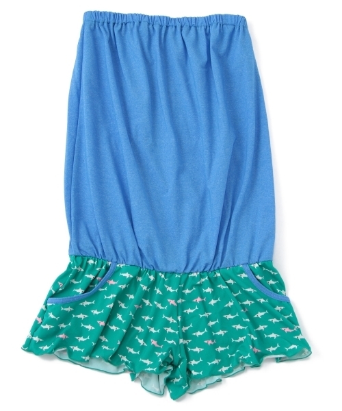 BEAUTY&YOUTH UNITED ARROWS（ビューティーアンドユースユナイテッドアローズ）の「BY Lepidos ソリッド×シャーク オールインワン ◆（水着・レディース・グレー/ライトブルー・フリー）」の2枚目の写真