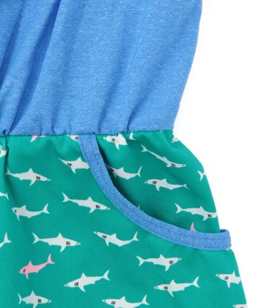 BEAUTY&YOUTH UNITED ARROWS（ビューティーアンドユースユナイテッドアローズ）の「BY Lepidos ソリッド×シャーク オールインワン ◆（水着・レディース・グレー/ライトブルー・フリー）」の7枚目の写真