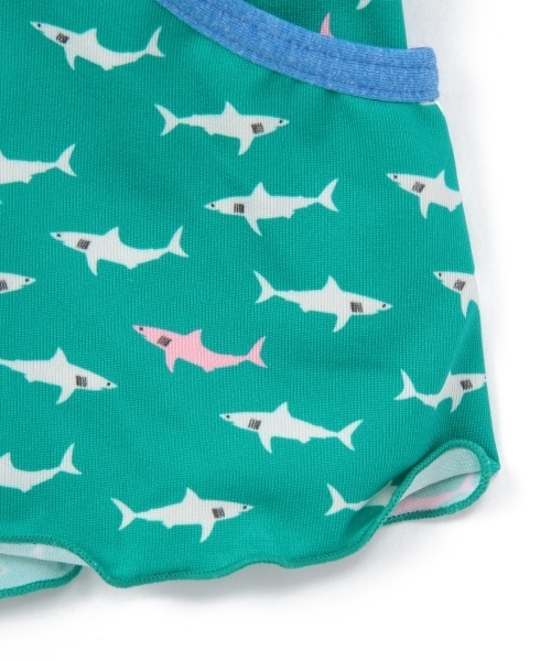 BEAUTY&YOUTH UNITED ARROWS（ビューティーアンドユースユナイテッドアローズ）の「BY Lepidos ソリッド×シャーク オールインワン ◆（水着・レディース・グレー/ライトブルー・フリー）」の6枚目の写真