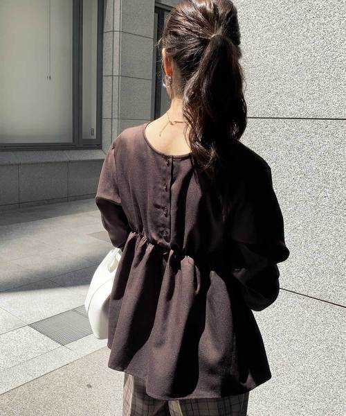 KOBE LETTUCE（コウベレタス）の「3タイプブラウス【セットアップOK】（シャツ/ブラウス・レディース・モカ/ライトカーキ/ホワイト系その他/ブラウン系その他/グリーン系その他/オレンジ系その他/グリーン系その他2/ダークオレンジ/オレンジ系その他2/ホワイト系その他2/ホワイト系その他3/ブラウン系その他2/ブラウン系その他3/ブラウン系その他4/ブラウン系その他5/ホワイト系その他4/ブラウン系その他6/ブラウン系その他7/レッド系その他3/グリーン系その他5/ボルドー/カーキ/グリーン系その他4/レッド系その他2/レッド系その他/グリーン系その他3/ネイビー/ピンク系その他2/ホワイト系その他5/ピンク系その他3/ベージュ系その他/ピンク系その他4/ブルー系その他2/オフホワイト/ピンク系その他/ベージュ・2/1/3/4/6/5）」の14枚目の写真