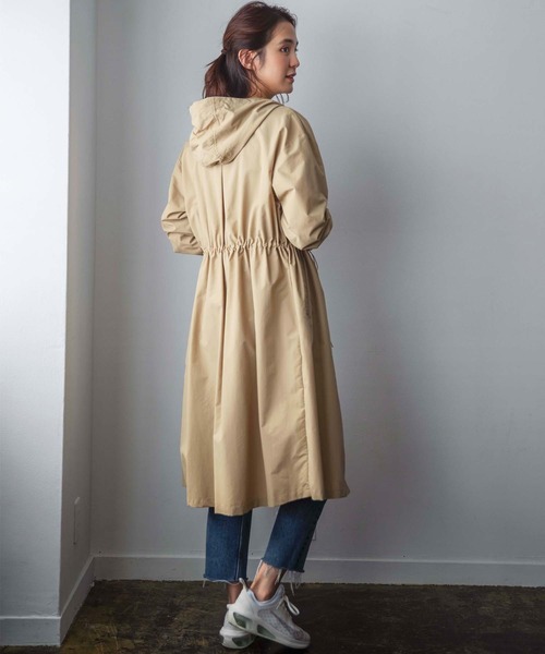 GeeRA（ジーラ）の「ロング丈マウンテンパーカー（マウンテンパーカー・レディース・ベージュ/カーキ/ネイビー・MEDIUM/LARGE/X-LARGE）」の7枚目の写真