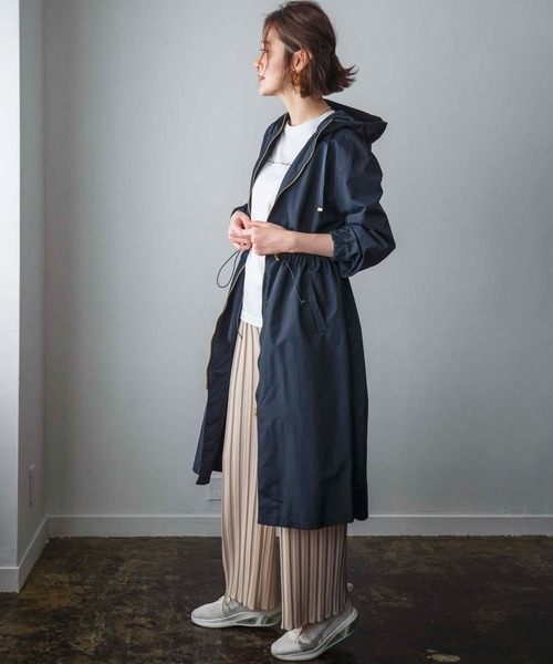 GeeRA（ジーラ）の「ロング丈マウンテンパーカー（マウンテンパーカー・レディース・ベージュ/カーキ/ネイビー・MEDIUM/LARGE/X-LARGE）」の14枚目の写真