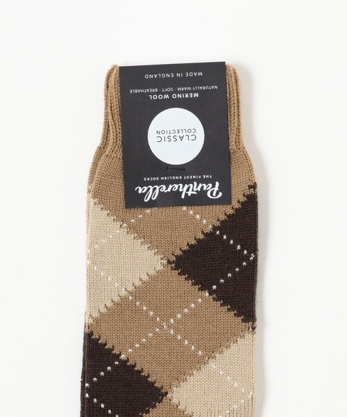 Pantherella（パンセレラ）の「Pantherella / アーガイルソックス（ソックス/靴下・メンズ・チャコールグレー/ブラック/オリーブ/ネイビー/ダークブラウン/その他/ブラック系その他4/ブラウン系その他4/オレンジ/その他1/その他2/ライトブラウン・SMALL/MEDIUM）」の17枚目の写真