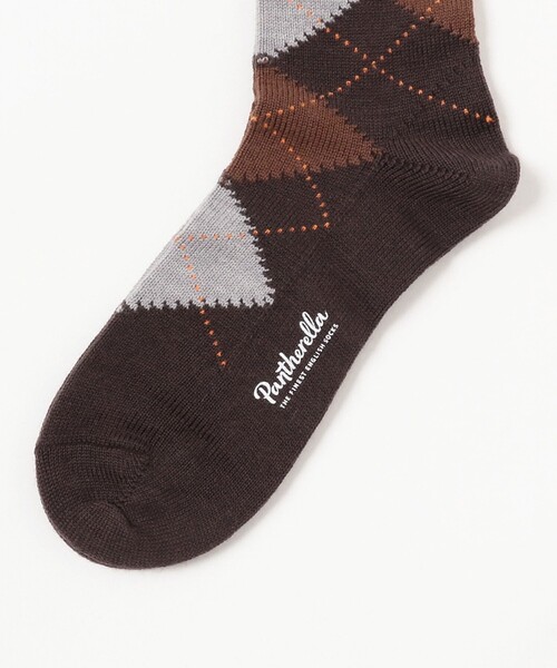 Pantherella（パンセレラ）の「Pantherella / アーガイルソックス（ソックス/靴下・メンズ・チャコールグレー/ブラック/オリーブ/ネイビー/ダークブラウン/その他/ブラック系その他4/ブラウン系その他4/オレンジ/その他1/その他2/ライトブラウン・SMALL/MEDIUM）」の19枚目の写真