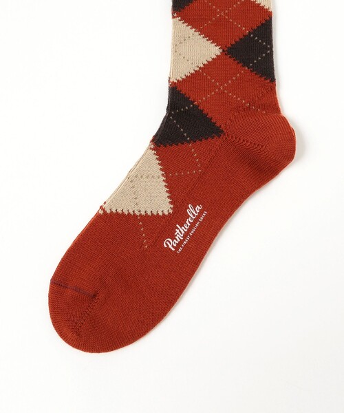 Pantherella（パンセレラ）の「Pantherella / アーガイルソックス（ソックス/靴下・メンズ・チャコールグレー/ブラック/オリーブ/ネイビー/ダークブラウン/その他/ブラック系その他4/ブラウン系その他4/オレンジ/その他1/その他2/ライトブラウン・SMALL/MEDIUM）」の21枚目の写真