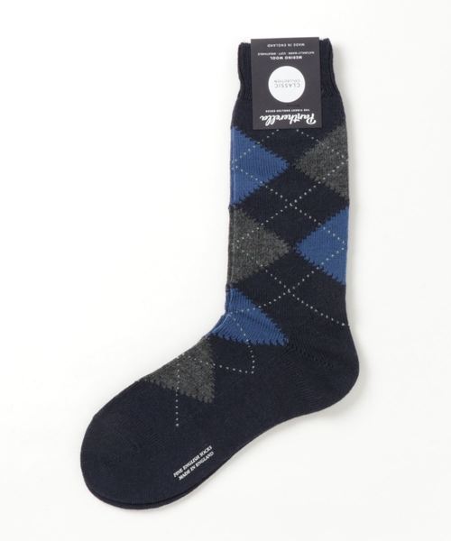 Pantherella（パンセレラ）の「Pantherella / アーガイルソックス（ソックス/靴下・メンズ・チャコールグレー/ブラック/オリーブ/ネイビー/ダークブラウン/その他/ブラック系その他4/ブラウン系その他4/オレンジ/その他1/その他2/ライトブラウン・SMALL/MEDIUM）」の13枚目の写真