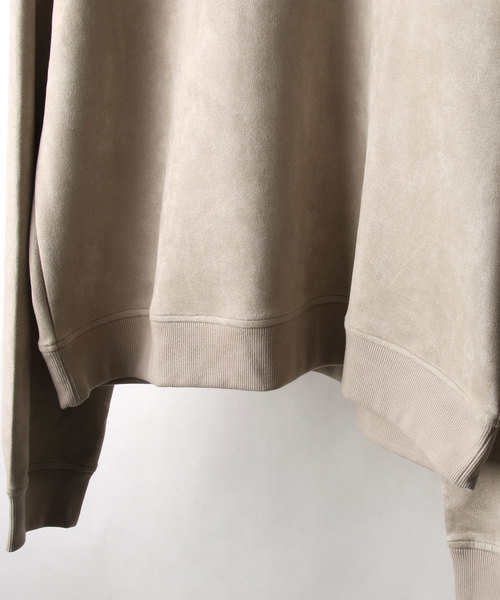 NILWAY（ニルウェイ）の「ポリスエード袖ボリュームスウェットトレーナー（スウェット・メンズ・ライトグレー/ブラック/ベージュ・MEDIUM/LARGE/X-LARGE）」の14枚目の写真