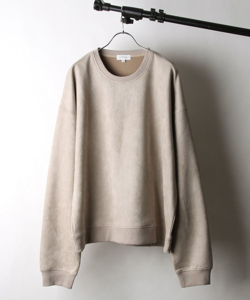 NILWAY（ニルウェイ）の「ポリスエード袖ボリュームスウェットトレーナー（スウェット・メンズ・ライトグレー/ブラック/ベージュ・MEDIUM/LARGE/X-LARGE）」の17枚目の写真