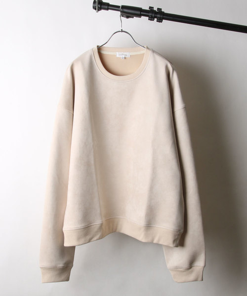 NILWAY（ニルウェイ）の「ポリスエード袖ボリュームスウェットトレーナー（スウェット・メンズ・ライトグレー/ブラック/ベージュ・MEDIUM/LARGE/X-LARGE）」の18枚目の写真