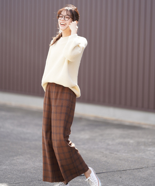 rps(アールピーエス)の「ボリューム袖ガーター編みニットプルオーバー(ニット/セーター・レディース・ブラウン/キャメル/ブルーグリーン/アイボリー・M)」の5枚目の写真