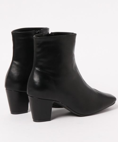 Pierrot（ピエロ）の「スクエアトゥブーツ（ブーツ・レディース・ブラック系その他2/ブラウン/ブラック系その他・LL/L/S/M）」の4枚目の写真