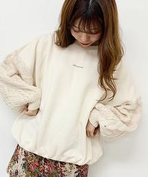 袖ケーブルスウェット【ZOZOTOWN限定アイテム】