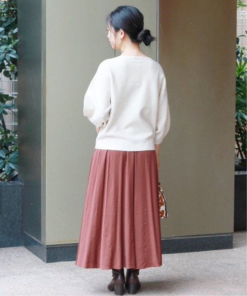 B.C STOCK（ベーセーストック）の「《追加》発熱モチモチパフ袖プルオーバー◆（ニット/セーター・レディース・ブラック/ホワイト/ブラウン/ブルー系その他・FREE）」の20枚目の写真