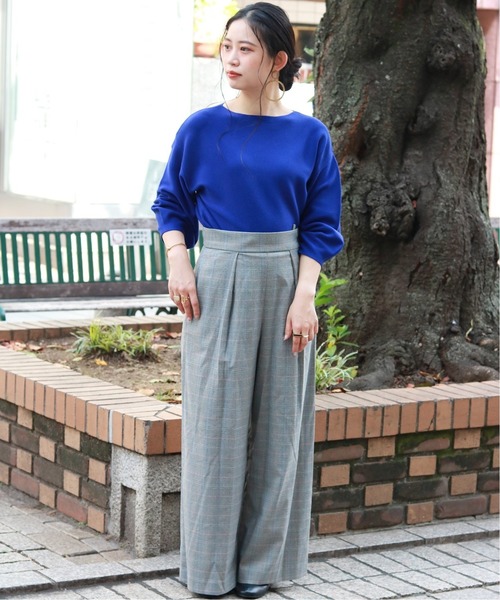 B.C STOCK（ベーセーストック）の「《追加》発熱モチモチパフ袖プルオーバー◆（ニット/セーター・レディース・ブラック/ホワイト/ブラウン/ブルー系その他・FREE）」の16枚目の写真