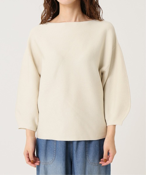 B.C STOCK（ベーセーストック）の「《追加》発熱モチモチパフ袖プルオーバー◆（ニット/セーター・レディース・ブラック/ホワイト/ブラウン/ブルー系その他・FREE）」の7枚目の写真