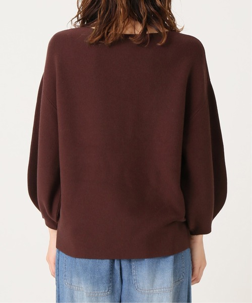 B.C STOCK（ベーセーストック）の「《追加》発熱モチモチパフ袖プルオーバー◆（ニット/セーター・レディース・ブラック/ホワイト/ブラウン/ブルー系その他・FREE）」の21枚目の写真