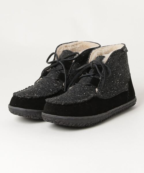 Minnetonka（ミネトンカ）の「MINNETONKA（ミネトンカ） / ボアブーツ TORREY（ブーツ・レディース・グレー/ブラック・5/6/7/8）」の2枚目の写真