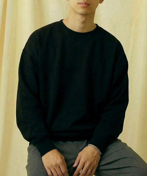 Printstar（プリントスター）の「ライトな厚みが丁度いい【Printstar】premium light crew neck sweat / プレミアム ライトクルーネック スウェット トレーナー 裏毛 裏パイル地 無地 ベーシック 8.4オンス 00219（スウェット・レディース・アイボリー/グレー/ブラック/ホワイト/イエロー/ブルー/ネイビー/グリーン/パープル/ライトベージュ/スカイブルー/バーガンディー/ピンク/レッド/ダークグリーン・L/XL/S/M/2XL）」の17枚目の写真