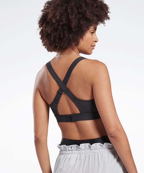 Reebok（リーボック）の「 ヒーロー ハイインパクト パワー ブラ / Hero High-Impact Power Bra（スポーツブラ・レディース・ライトグレー/ターコイズブルー/ブラック・SMALL/MEDIUM/LARGE/X-LARGE/XX-SMALL/X-SMALL）」の4枚目の写真