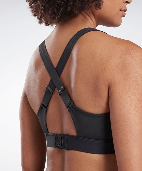 Reebok（リーボック）の「 ヒーロー ハイインパクト パワー ブラ / Hero High-Impact Power Bra（スポーツブラ・レディース・ライトグレー/ターコイズブルー/ブラック・SMALL/MEDIUM/LARGE/X-LARGE/XX-SMALL/X-SMALL）」の5枚目の写真