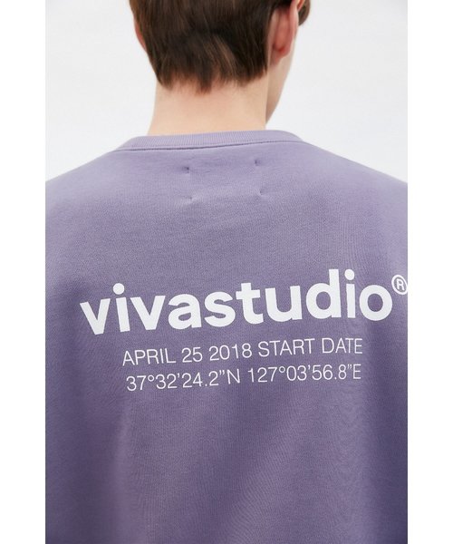 VIVASTUDIO(ビバスタジオ)の「『VIVA STUDIO』LOCATION CREWNECK JS/ロケーション クルーネックトレーナー/スウェット(スウェット・メンズ・ブラック/イエロー/ベージュ/アイボリー/グリーン/チャコールグレー/パープル/グレー・M/L)」の8枚目の写真