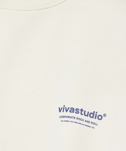 VIVASTUDIO(ビバスタジオ)の「『VIVA STUDIO』LOCATION CREWNECK JS/ロケーション クルーネックトレーナー/スウェット(スウェット・メンズ・ブラック/イエロー/ベージュ/アイボリー/グリーン/チャコールグレー/パープル/グレー・M/L)」の9枚目の写真