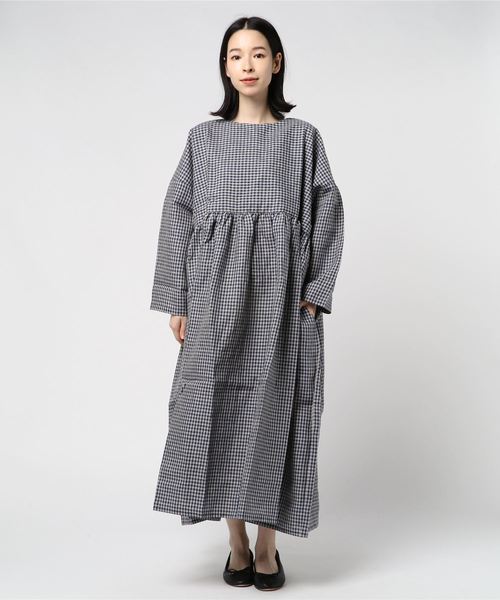 セール Bohemians ボヘミアンズ Indigo Linen Big Smock Onepiece インディゴリネンビッグスモックワンピース ワンピース Bohemians ボヘミアンズ のファッション通販 Zozotown