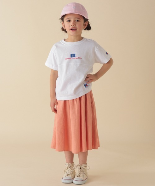 BAYFLOW（ベイフロー）の「[KIDS]リネンスカート（スカート・キッズ・ライトブルー/オレンジ/イエロー/グリーン/ベージュ・XX-LARGE/LARGE/X-LARGE/MEDIUM）」の6枚目の写真