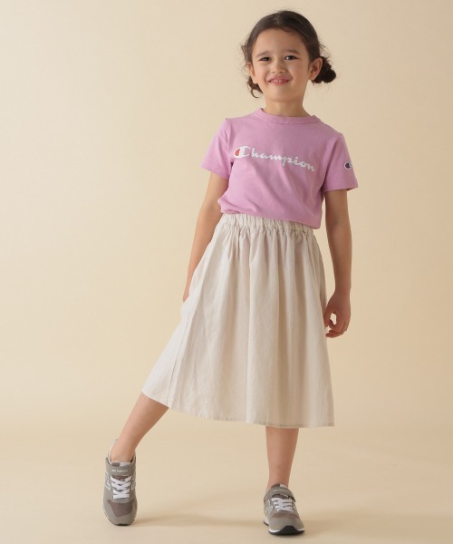 BAYFLOW（ベイフロー）の「[KIDS]リネンスカート（スカート・キッズ・ライトブルー/オレンジ/イエロー/グリーン/ベージュ・XX-LARGE/LARGE/X-LARGE/MEDIUM）」の7枚目の写真
