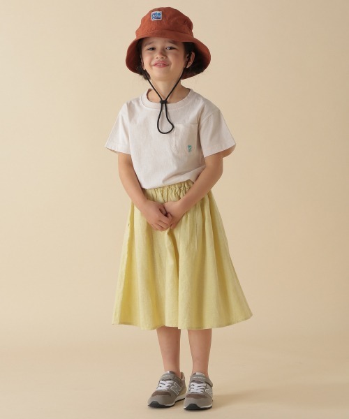 BAYFLOW（ベイフロー）の「[KIDS]リネンスカート（スカート・キッズ・ライトブルー/オレンジ/イエロー/グリーン/ベージュ・XX-LARGE/LARGE/X-LARGE/MEDIUM）」の8枚目の写真