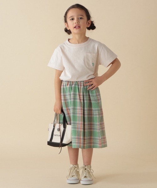 BAYFLOW（ベイフロー）の「[KIDS]リネンスカート（スカート・キッズ・ライトブルー/オレンジ/イエロー/グリーン/ベージュ・XX-LARGE/LARGE/X-LARGE/MEDIUM）」の9枚目の写真