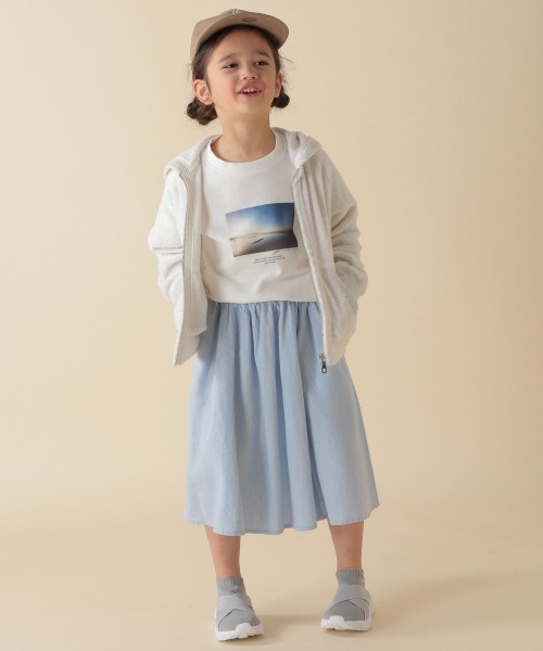 BAYFLOW（ベイフロー）の「[KIDS]リネンスカート（スカート・キッズ・ライトブルー/オレンジ/イエロー/グリーン/ベージュ・XX-LARGE/LARGE/X-LARGE/MEDIUM）」の10枚目の写真