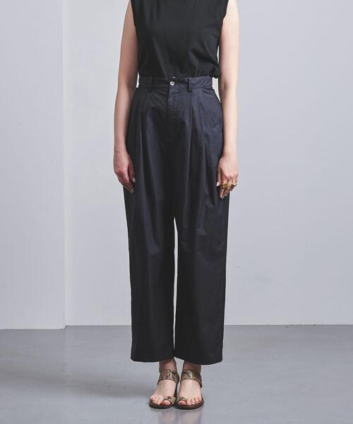 UNITED ARROWS（ユナイテッドアローズ）の「UGCB ツイル 3タックパンツ◆（その他パンツ・レディース・ネイビー/ライトブルー・38/40/36）」の7枚目の写真