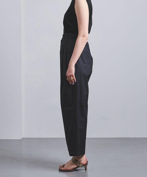 UNITED ARROWS（ユナイテッドアローズ）の「UGCB ツイル 3タックパンツ◆（その他パンツ・レディース・ネイビー/ライトブルー・38/40/36）」の8枚目の写真