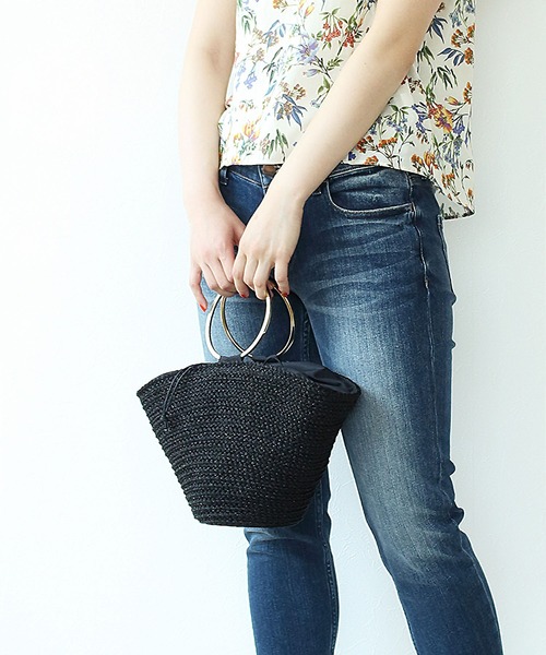 Jines(ジネス)の「【CATERINA BERTINI/カテリーナベルティー二】 丸ハンドル船形BAG(かごバッグ)」 WEAR
