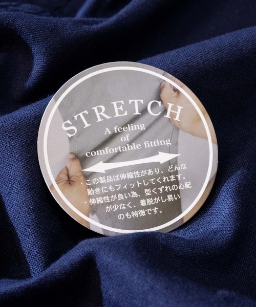 JOHN'S CLOSET（ジョンズクローゼット）の「【i】綿麻ストレッチ7分テーラードジャケット（テーラードジャケット・メンズ・ベージュ/ブラック/ネイビー/キナリ/カーキ・X-LARGE/MEDIUM/LARGE）」の19枚目の写真