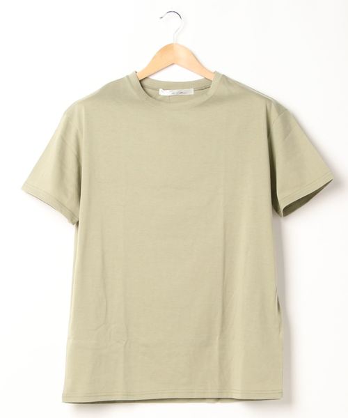KOBE LETTUCE(コウベレタス)の「選べる2丈シンプルTシャツワンピース(ワンピース・レディース・ブラック/オフホワイト/ライトカーキ/ホワイト系その他/ブラック系その他/グリーン系その他/パープル系その他/キャメル/イエロー系その他/パープル系その他2・1/2)」の6枚目の写真