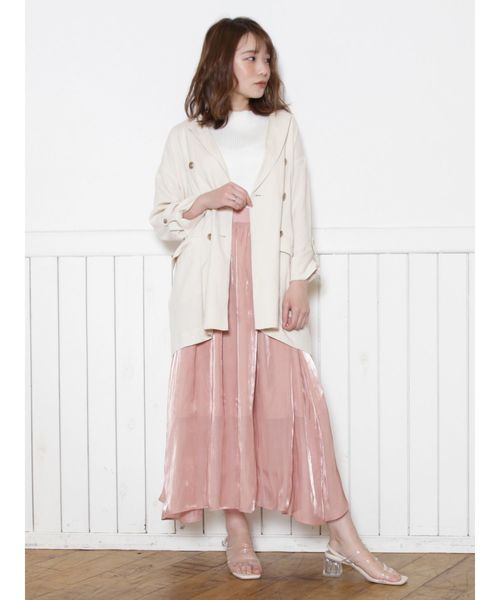 dazzlin（ダズリン）の「ミラーリングプリーツマキシスカート（スカート・レディース・ベージュ/オレンジ/ブルー・FREE）」の17枚目の写真