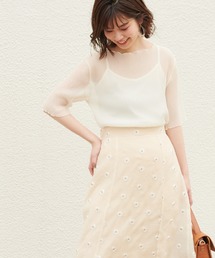 natural couture | くしゅくしゅシアーブラウス+キャミソールセット(シャツ/ブラウス)