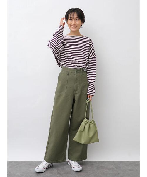 AMERICAN HOLIC(アメリカンホリック)の「チノベーカーパンツ 〇*(その他パンツ・レディース・アイボリー/カーキ・SMALL/MEDIUM/LARGE)」の18枚目の写真