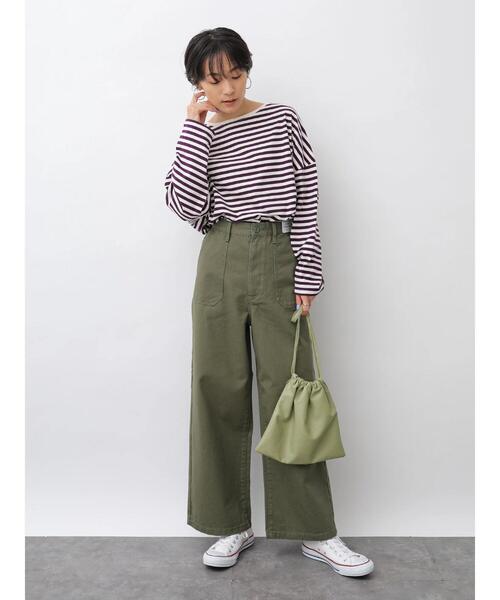 AMERICAN HOLIC(アメリカンホリック)の「チノベーカーパンツ 〇*(その他パンツ・レディース・アイボリー/カーキ・SMALL/MEDIUM/LARGE)」の19枚目の写真